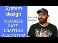 Rate Limiting system design TOKEN BUCKET Leaky Bucket Sliding Logs