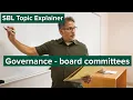 SBL Topic Explainer Governance and Board Committees