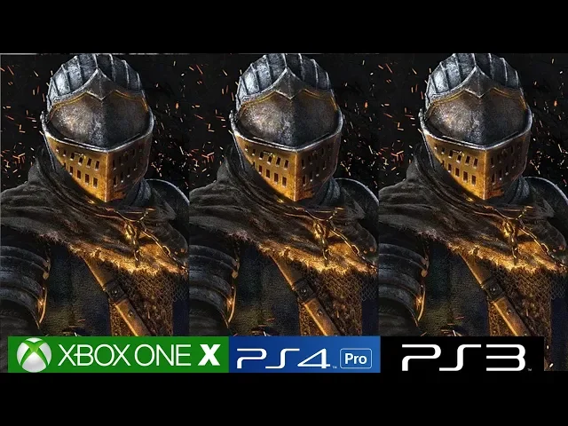 Dark Souls Remastered - Xbox One X vs PS4 Pro vs PS3 Graphics Comparison, Including Blighttown