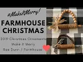 Rolling Pin Christmas Ornaments 2019 Farmhouse Style Christmas Series