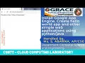 GRACE COE-CSE-CS8711-Cloud Computing Laboratory-Ex3-Install Google App Engine Create hello world app