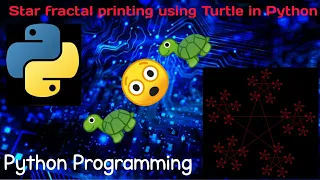 Star fractal printing using Turtle in Python How to o create Star fractal use by python