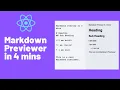 Build Markdown er in 4 mins with React