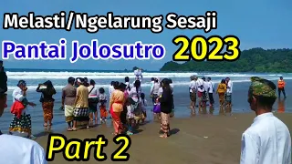 Melasti Nglarung Sesaji Dipantai Jolosutro blitar 2022 Part 2