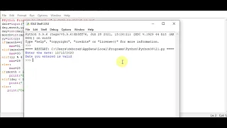 Python Program to check if a date is valid or not