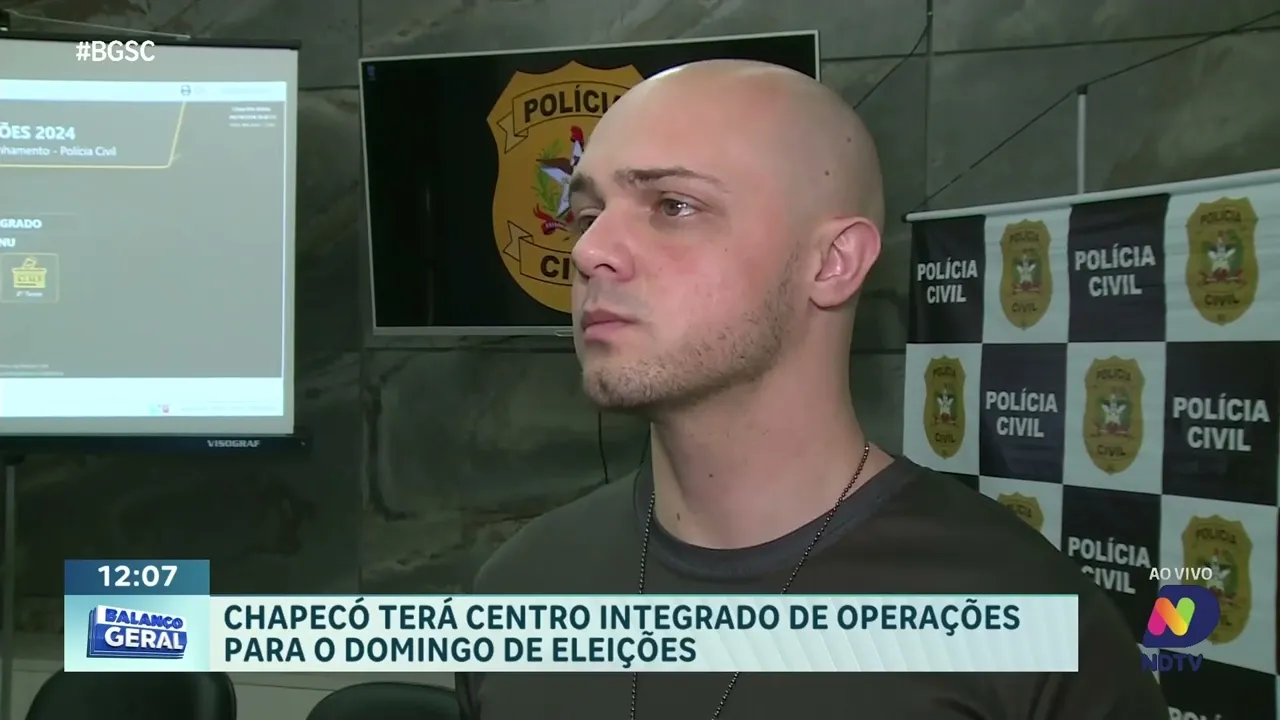 Chapecó monta Centro de Operações para garantir segurança nas eleições