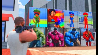 FRANKLIN OPEN ALL (HULK AND LITTLE SINGHAM) CONTAINERS IN INDIAN BIKE DRIVING 3D