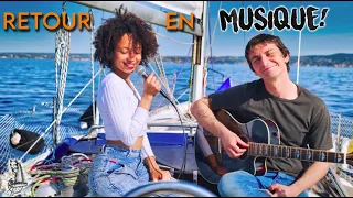 Voile , musique et retour  !! #voilier coraille en voyage
