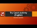 How to handle Exceptions in UiPath - English Try Catch Activity