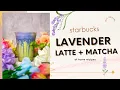 DIY Starbucks Iced Lavender Latte Matcha Latte
