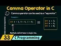 Comma Operator in C
