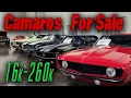 Classic Camaros for sale 16k-260k