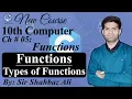 Introduction to Functions in C Programming Types of Functions 10th Computer Chapter 5