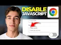 How To Disable Javascript In Inspect Element In Google Chrome Tutorial 2026