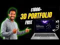 5 Free 3D Portfolio Websites Worth 1000 Download Now