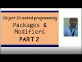 Part 2 ACCESSING MODIFIERS WITH PACKAGES in OOP Java Lecture