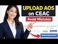 How to upload I-864 Form AOS NVC Stage portal - IR1visa