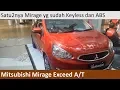 Lagu Mitsubishi Mirage Exceed A/T facelift review - Indonesia