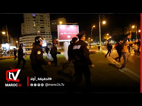 مئات المتظاهرين في طنجة يحاصرون مطعم ماكدونالد ويهتفون بمقاطعته وتدخل أمني غير مسبوق