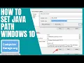 How To Set Java Path in Windows 10 The Easy Way