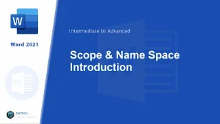 - VBA Scope Namespace Introduction in Microsoft Word