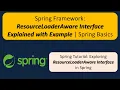Spring Framework ResourceLoaderAware Interface Explained with Example Spring Basics