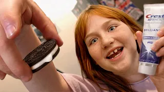 ADLEY makes a MYSTERY COOKiE!!  Pranking Delivery Dad for Mail & surprises new friend! Ask Adley 10
