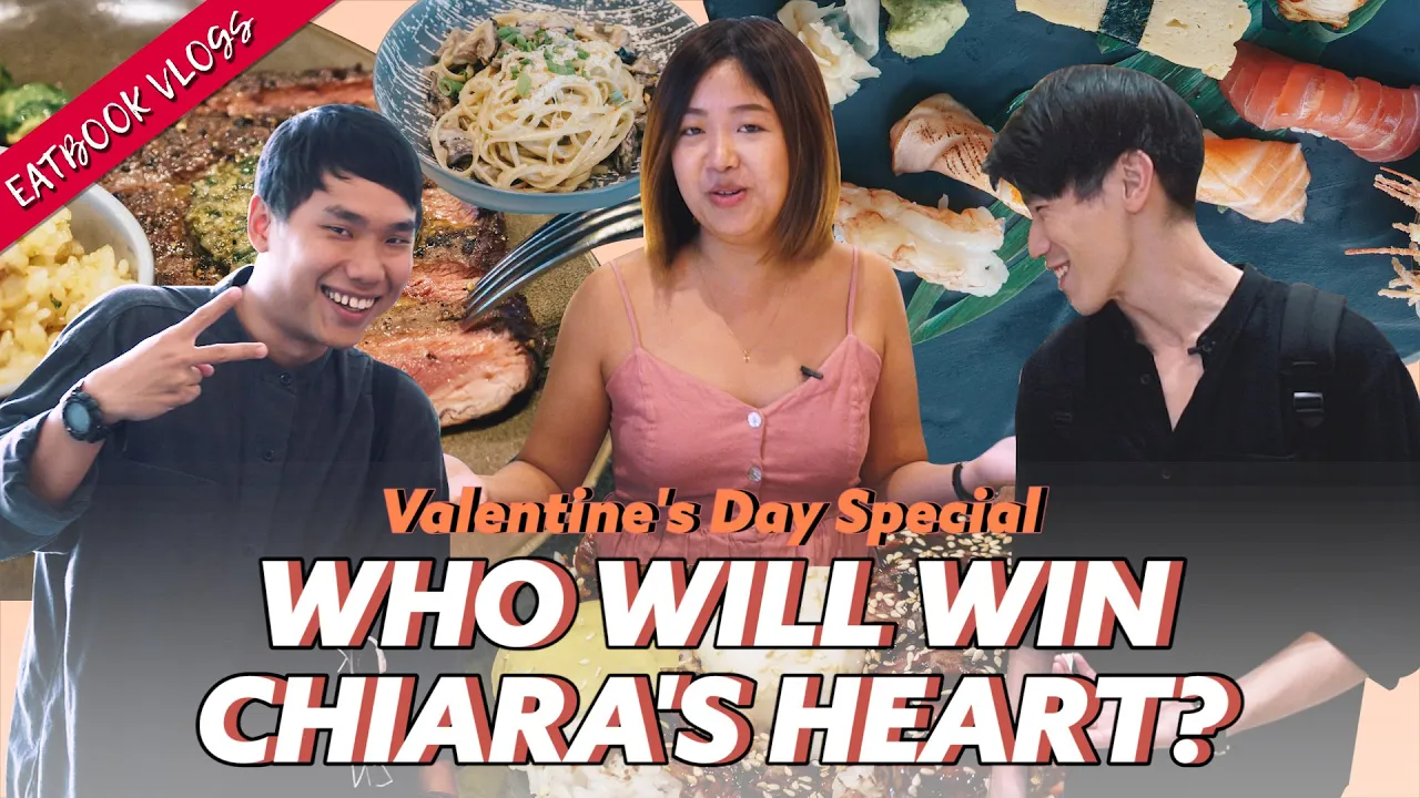Chiara Goes On TWO Steak And Cake V-Day Dates   Eatbook Vlogs   EP 57