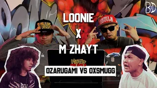LOONIE × M ZHAYT | BREAK IT DOWN: Rap Battle Review E386 | OZARUGAMI VS OXSMUGG