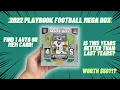 BRAND NEW 2022 PANINI PLAYBOOK FOOTBALL MEGA BOX 1 Auto or Mem per Box First look Review