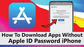 How to Install Apps Without Apple ID Password Download App from App Store Without Password iOS 17