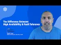 High Availability vs Fault Tolerance Cloud Academy