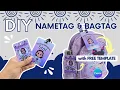 How to make Custom Nametag and Bag Tag FREE Canva Template