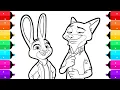 Zootopia 2 Coloring Pages for Kids Coloring Zootopia Characters