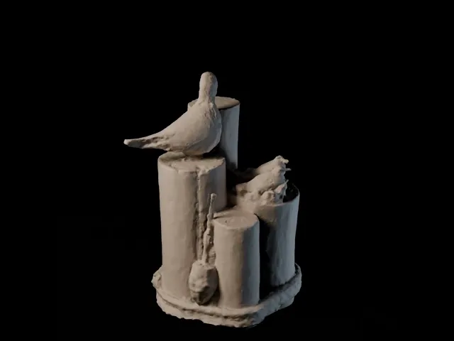 HO/O Scale Harbor Mooring Piling With Seabirds video thumbnail