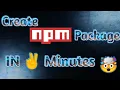 Creating NPM Packages Node Modules