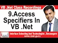 9 Access specifiers in VB NET