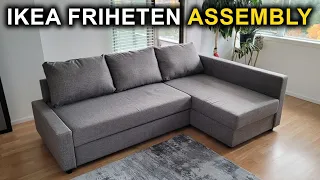 IKEA Friheten Sofa-Bed Assembly Detailed Tutorial