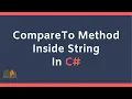 CompareTo Method inside String in C