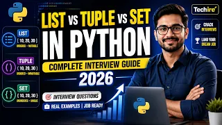 List vs Tuple vs Set in Python Complete Interview Guide for Python 2026