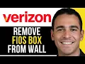 How To Remove Verizon Fios Box From Wall Simple Step By Step Guide