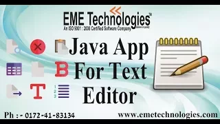 Text Editor App Java