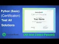 HackerRank Python Basic Certification 2020 Solutions