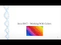 Java AWT - Working with Colors