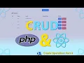 React CRUD operations using PHP API and MySQLi PHP REST API CRUD in React PHP Part 3