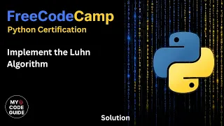 Implement the Luhn Algorithm - FFC Python Course