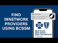 How to Find inNetwork Providers Using BCBSM App