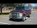 4K Review 2009 Ford E350 15 Passenger Van Burgundy Virtual Test-Drive Walk-around