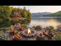 A Tranquil Ambience Lakeside Late Summer Relaxing Piano Fire Fit Birdsong