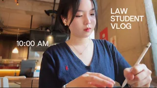 law student in korean uni vlog unpacking work life balance dancing